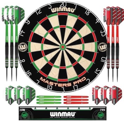 Professionele Dartbordset met Darts, Vluchten, Schachten en Oche Strip - Ideaal voor Volwassenen