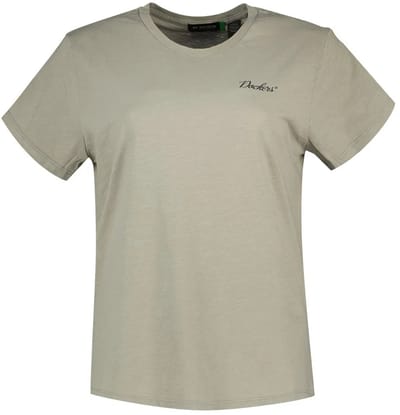 Dockers Logo T-shirt Met Korte Mouwen Groen XS Vrouw