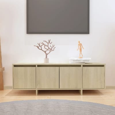 vidaXL - Tv-meubel - 120x30x40,5 - cm - bewerkt - hout - sonoma - eikenkleurig