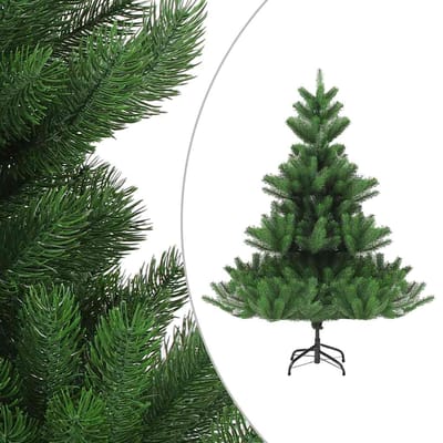 vidaXL - Kunstkerstboom - Nordmann - met - LED's - en - kerstballen - 150 - cm - groen