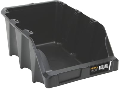 Perel Stapelbak, stapelbaar, kunststof, 217 x 360 x 155 mm, zwart