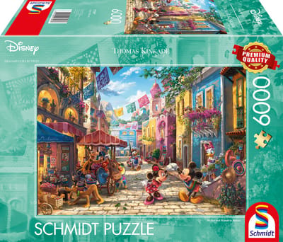 Schmidt - Legpuzzel - Disney, Mickey & Minnie in Mexico - Thomas Kinkade Studios - 6000 stukjes - Volwassenen - vanaf 14 jaar
