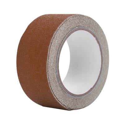 Dailygoods - Antislip PVC Plakband voor Traptreden en Vloer (5m x 5cm, Bruin)
