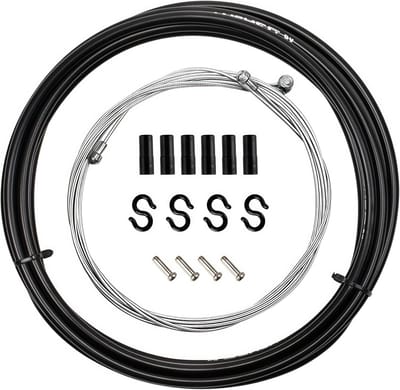 Bicycle Remkabel Set van 2,5 Meter, Universele Fiets Rem- en Versnellingskabels voor Stadsfiets, Mountainbike en Racefiets, Hoogwaardige Carbon Staal Kwaliteit