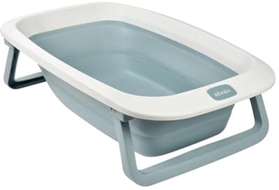 Opvouwbare Babybadkuip - Ultra Compact, Antislip Voeten, Gemakkelijk Opslag - 29L - Blauw