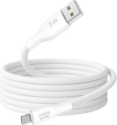 Usb oplaadsnoer geschikt voor iPhone en iPad met Lightning naar usb A - Oplader kabel - Voor oa 14 13 12 11 x xs xr 8 7 se pro max plus mini - Oplaad en data kabel - 3 meter - Extra lang - Wit