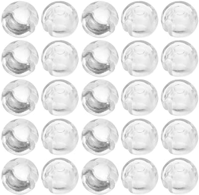 Dailygoods- Kettingstopper 40 Stuks - Transparant - 4 mm Binnendiameter - Voor Kralenkettingen/Rolluiken - Pompon Materiaal - Veilig en Organiseerd - Parelstopper