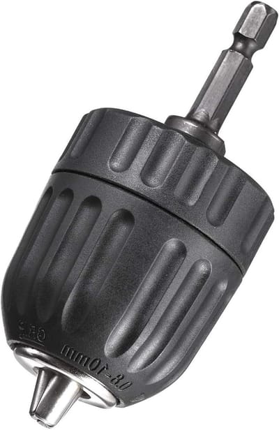 Keyless Boorkop 0.8-10mm met 1/4 Inch Hex Shank Adapter voor Accuboormachine, Elektrische Handboor en Klopboor - Ideaal voor Diverse Boortoepassingen