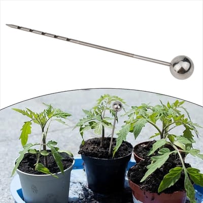Bodemsonde Roestvrij Staal - Grondtester Tuin - Planten Verzorging - Duurzaam Materiaal - 14 Inch Lengte - Zilverkleurig