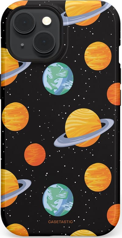 Casetastic Hoesje Geschikt voor Apple iPhone 15 Magsafe - Stijlvolle Beschermende Duo-layer Case - Universum reis
