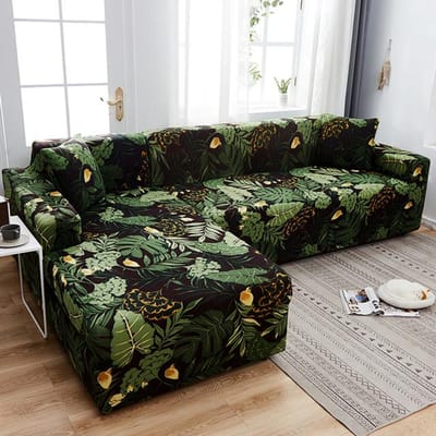 Geometrische bankhoes bankhoes elastische bankhoezen voor woonkamer hoek L-vormige chaise longue fauteuil bank hoes 1-Seat 90-140cm 1PC