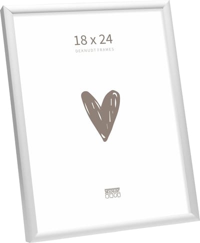 Deknudt frames fotolijst S027D1 - smal zilverkleurig aluminium - 18x24
