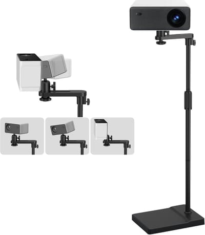 Projector Statief – Beamer Statief Met Laptop Verdieping – Verstelbaar Standaard – Met Wieltjes - Presentatie