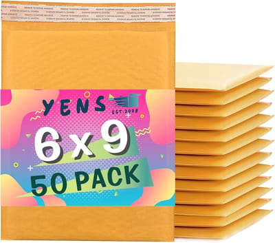 50x Kraft Bruine Bubble Enveloppen 6.5 x 10 cm - Gewatteerde Verzending & Bescherming
