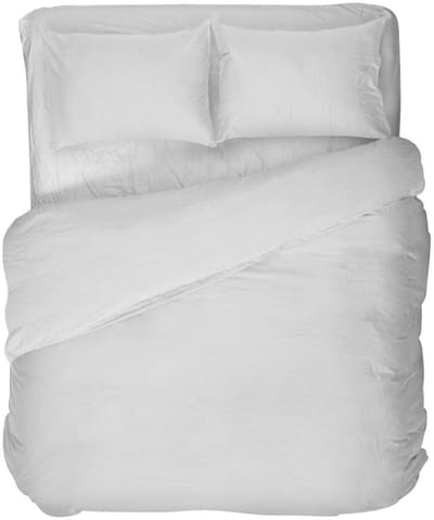 Kayori Ine Dekbedovertrek Linnen - 240x200-220 + 2 slopen - Lits-jumeaux - Licht & Luchtig - Wit