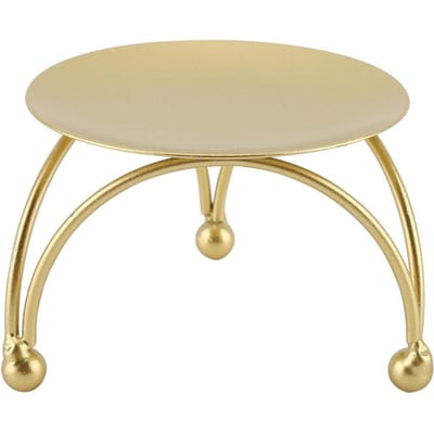 Kandelaar van ijzer in Europese stijl Cadeau Tafeldecoratie beige
