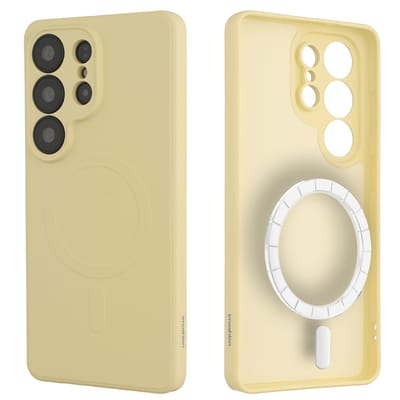 imoshion Hoesje - Geschikt voor Samsung Galaxy S26 Ultra - Color Backcover met Magnetische Ring - Vanilla