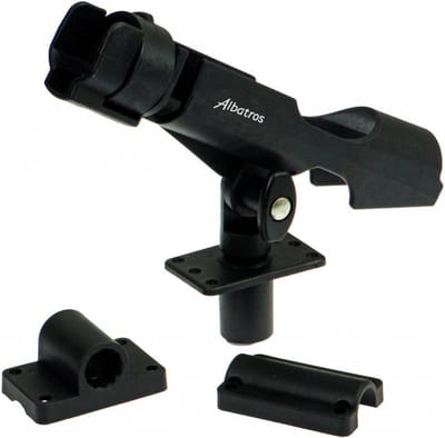 Albatros Kunststof Boat Rod Holder – Verstelbare Boothengelsteun met Veiligheidsclip