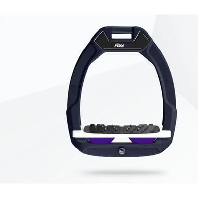Veiligheidsstijgbeugels Gehoekt Ultra Grip Blauw/Wit/Paarse Flex-On Safe-On