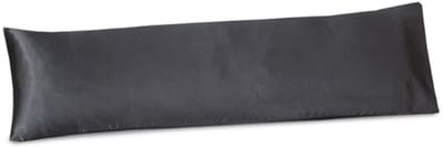 Beauty Silk - Satijnen Body Pillow Kussensloop - Antraciet - 40x145 cm - Glans Satijn