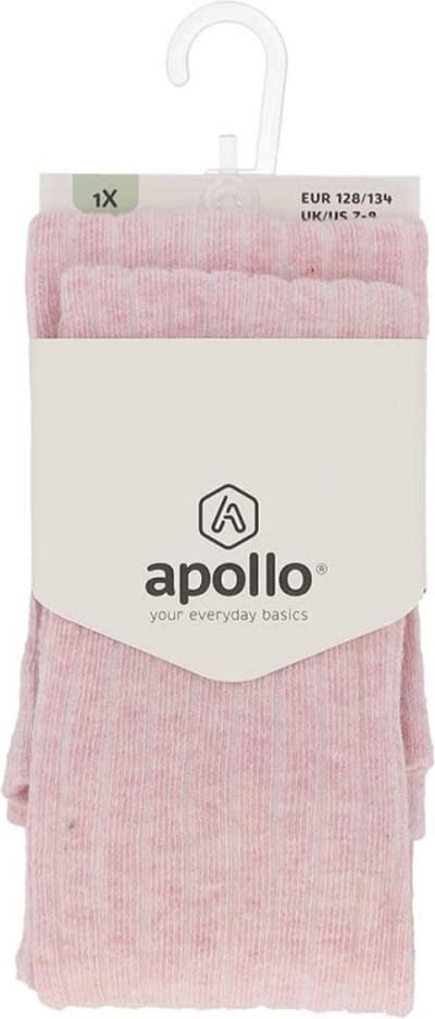 Apollo - Maillot - Roze - Melange - Rib - Patroon - Maat 92/98