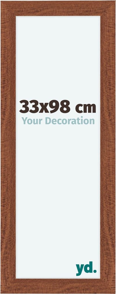 Your Decoration - Fotolijst 33x98 cm - MDF - Walnoot - Como