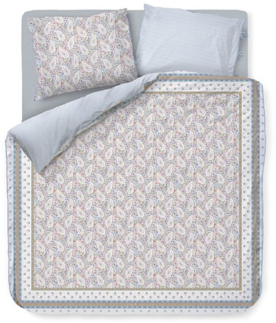 Pip Studio Kairi Bloom dekbedovertrek - Eenpersoons - 140 x 200/220 cm - Licht blauw
