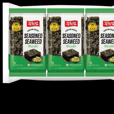 Kc Nori Seasoned Seaweed Wasabi 12 x 3x5 g