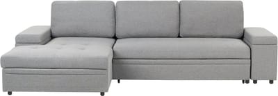 HRISEY - Hoekbank - Donkergrijs - Polyester