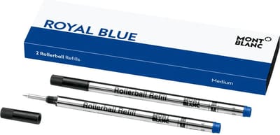 Montblanc - 2 Rollerball vullingen - Royal Blue Medium