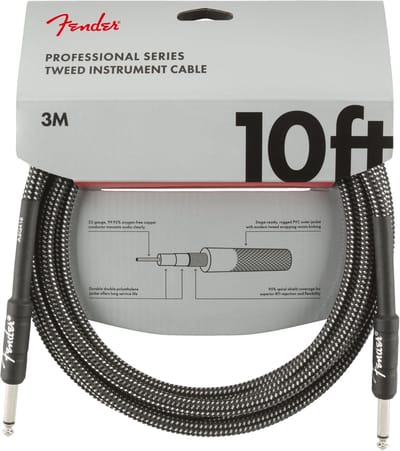 Fender Gitaarkabel Professional Gray Tweed 3 Meter 0990820062