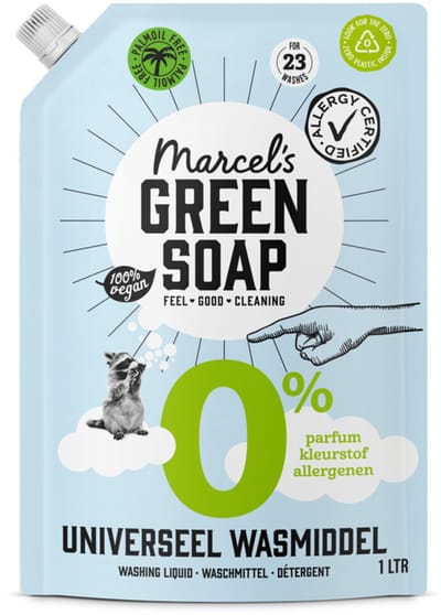Marcel's Green Soap Wasmiddel Universeel 0% Navulling - 1000 ml
