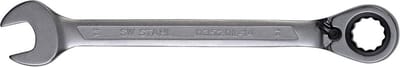 SW-Stahl 03520L-14 Ringratelsleutel 14 mm met schakelhendel voor rechts- en linksdraaiend I 72 tanden I Steeksleutel met ringratel I Ringratel-steeksleutel SW 14