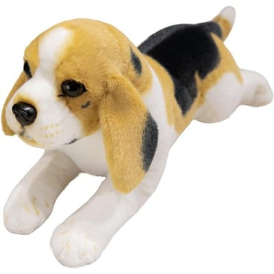 Peluche Beagle Réaliste 50cm Chiots Animaux en Peluche Poupées Chien Coussin de Canapé Doux Cadeau d'Anniversaire Filles Garçons Enfants Décoration de Maison 40-50cm
