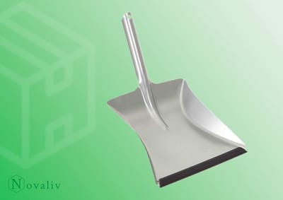 Stoffer en blik Zilver Verzinkt met rubberen lip voor fijn stof - Stoffer en blik Metaal Stoffer en blik voor het vegen van kolenschep Handveegset Stoffer en blik Stoffer en blik - Camping bezem en stoffer