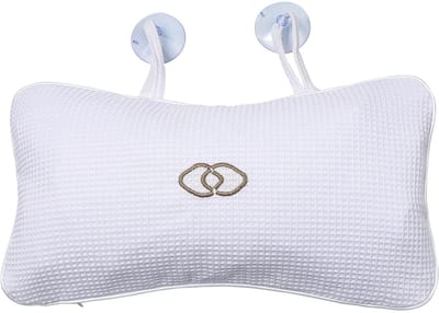 Dailygoods- Badkuip Kussen Luxe - Antislip Ondersteuning - Hoofdsteun - Nek/Rug Kussen - Opblaasbaar - Eenvoudig te Reinigen - Badkussen