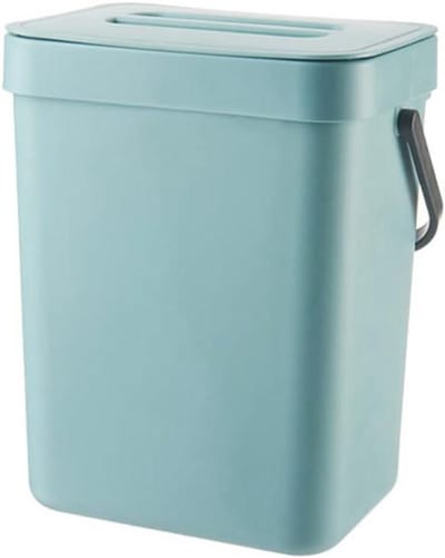 Compostbak Keuken - Afvalbak Aanrecht - Afval Scheiden - Klapdeksel Design - 3 Liter - Wit
