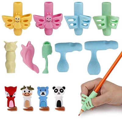 Ergonomische Potloodgrepen voor Kinderen en Volwassenen – 13 Stuks Schrijfhulpmiddelen voor Houdingscorrectie