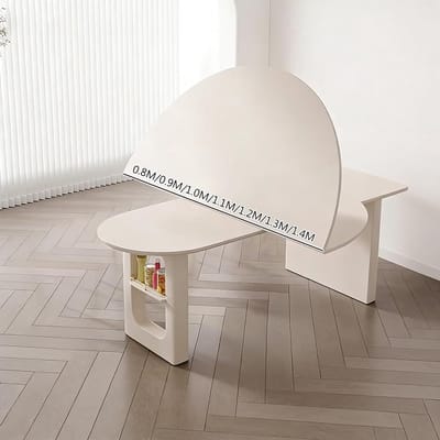Rond Tafelblad - Vergroot Tafel - Extra Ruimte Creëren - Opvouwbaar Ontwerp - 1.0 Meter - Wit
