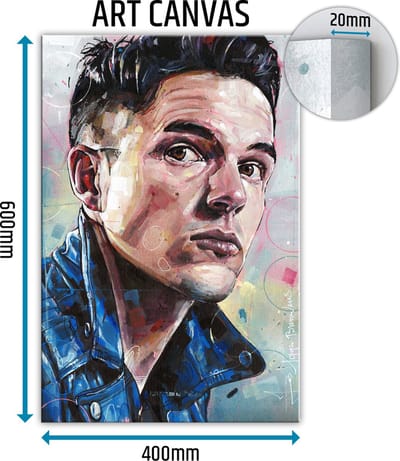 Brandon Flowers canvas schilderij 40x60 cm