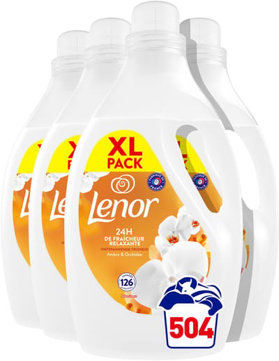 Lenor Wasverzachter Amber & Orchidee - 4 x 126 Wasbeurten