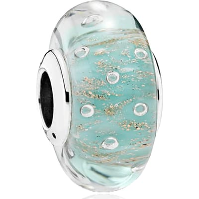 Kleurrijk Murano Glas Origineel Koperen Bloem Blad Kosmische Regenboog Bedel Kralen Voor Armband DIY Vrouwen Sieraden Cadeau white