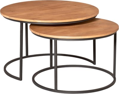 Starfurn - Salontafel Madison Natural - 70 cm - Set van 2
