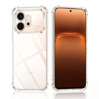Casemania Hoesje Geschikt voor Honor 600 - Transparant - Anti Shock Back Cover