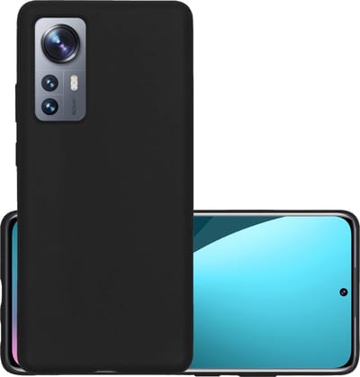 Hoesje - Geschikt voor Xiaomi 12 - Sterk & Shockproof - Hoes Cover - Siliconen Case - Zwart
