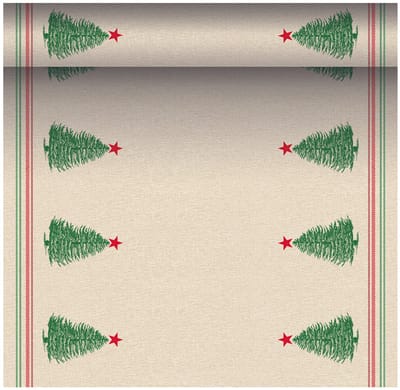 Tafellopers, stofkarakter, PV-Tissue Mix ROYAL Collection 3 m x 40 cm Christmastree with Star