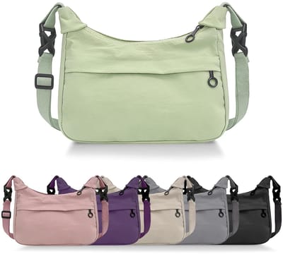 Dailygoods- Crossbody Tas Verstelbare Schouderriem - Schoudertas Dames - Tas voor Dagelijks Gebruik - Reizen - Lichtgewicht Nylon - Antidiefstal Design