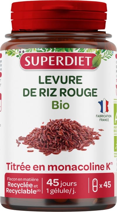 Superdiet Rode Rijstgist Biologisch 45 Capsules