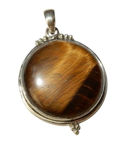 Zilveren Hanger Tijgeroog