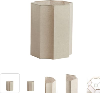 Kap - beige - Dasli - textiel - Ø 25cm - E27 - 2225924 - Light & Living